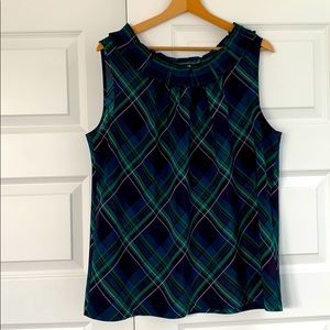 Talbots Plaid Blouse
